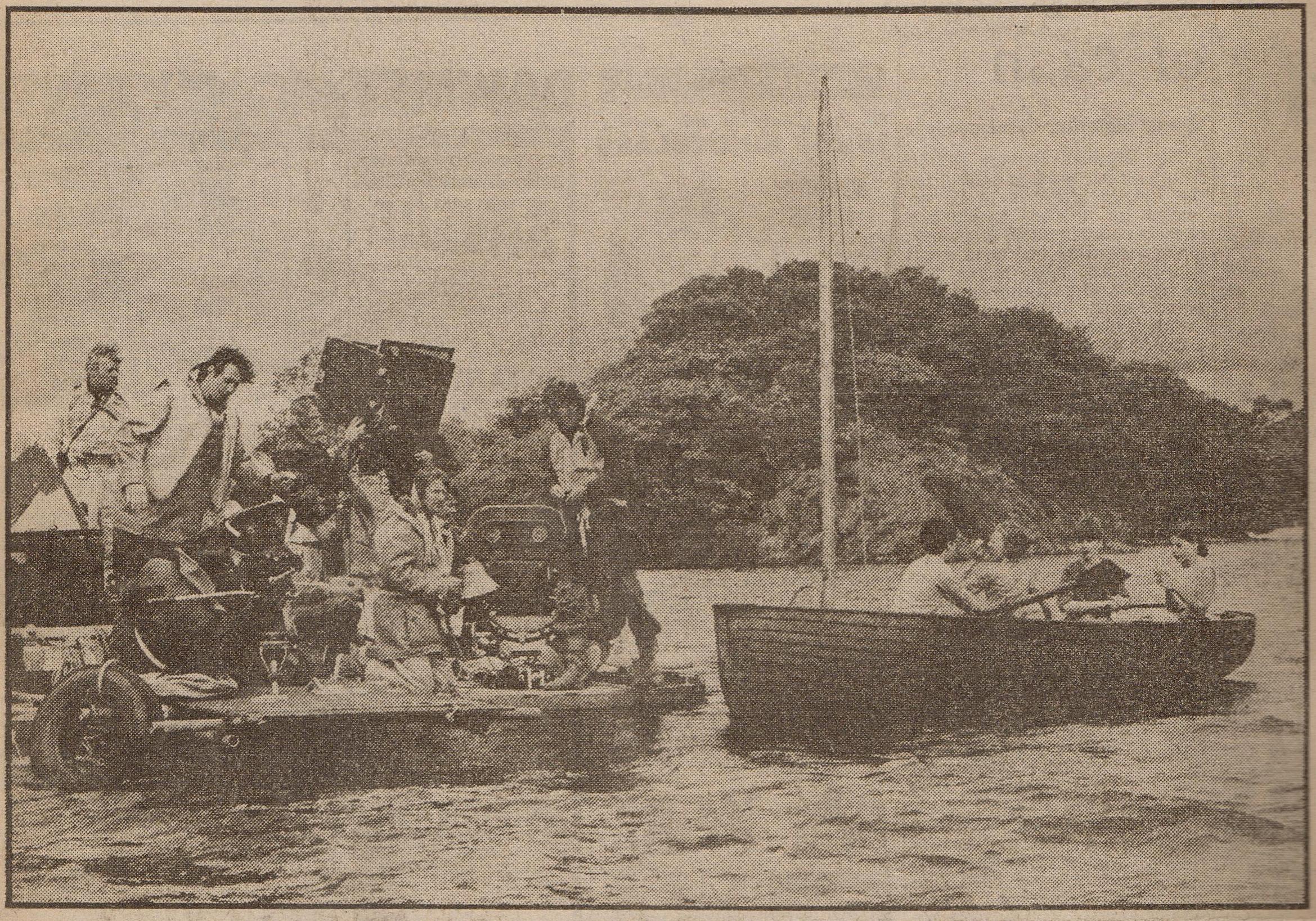 Swallow and the pontoon