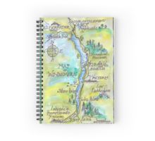 Spiral notebook with map of Windermere