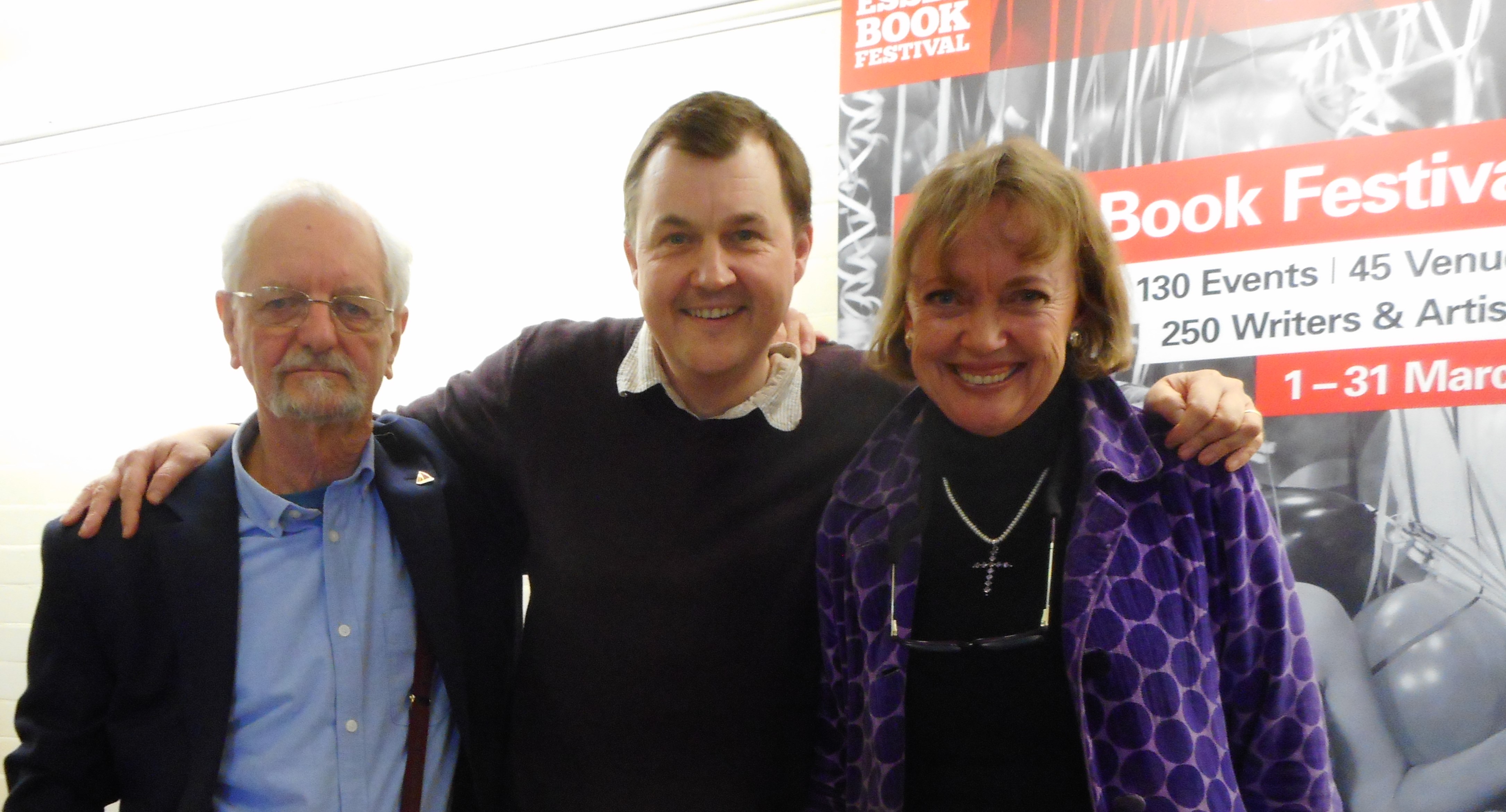 Peter Willis, Neil D'Arcy-Jones and Sophie Neville at the Essex Book Festival 2019