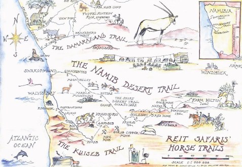 Reit Safaris Horse Trails Map