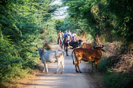 Sophie riding in India 2