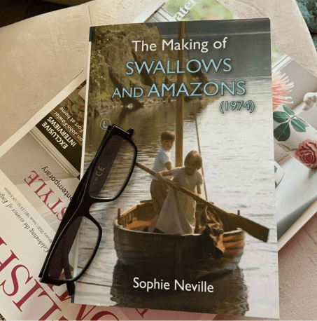 Screenshot of The Making of Swallows and Amazons book cover on Instagram