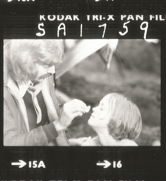 Sophie Neville as Titty getting her makeup done