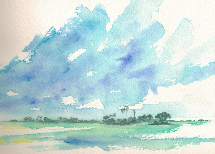 Landcape used for the cover of 'Ride the Wings of Morning' by Sophie Neville