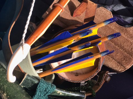 Sophie Neville's bow and arrows