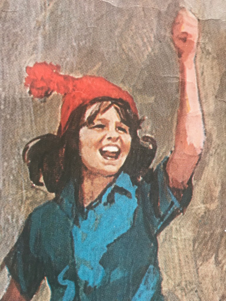 Kit Seymour in 'Swallows and Amazons' (1974) by the film poster artist Arnaldo Putzu