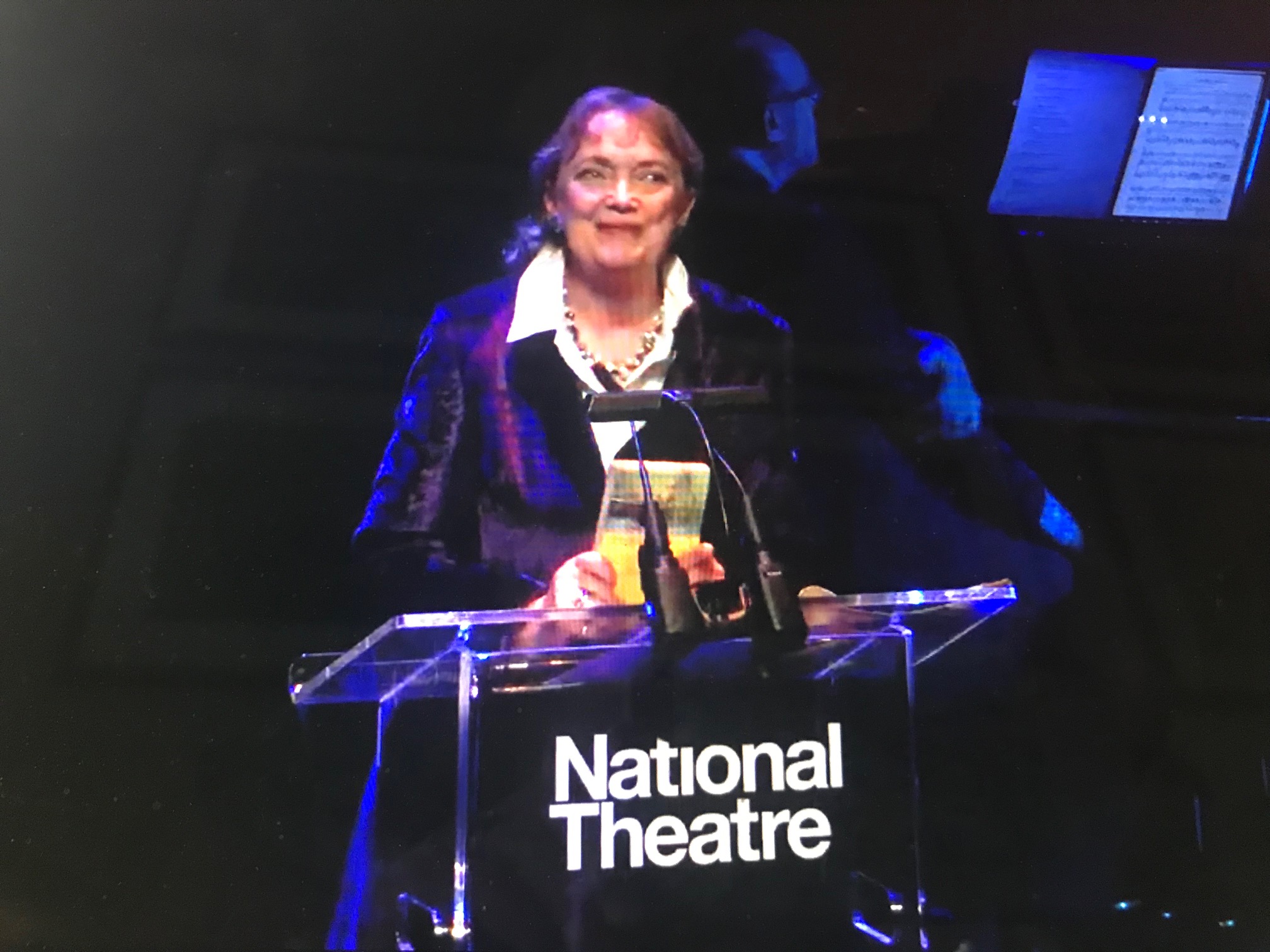Sophie Neville at the National Theatre speaking about Swallows and Amazons