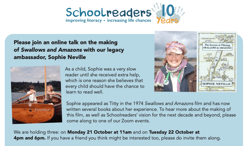 Sophie Neville is an ambassador for Schoolreaders