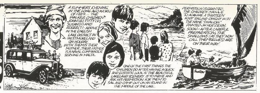 Swallows and Amazons story strip